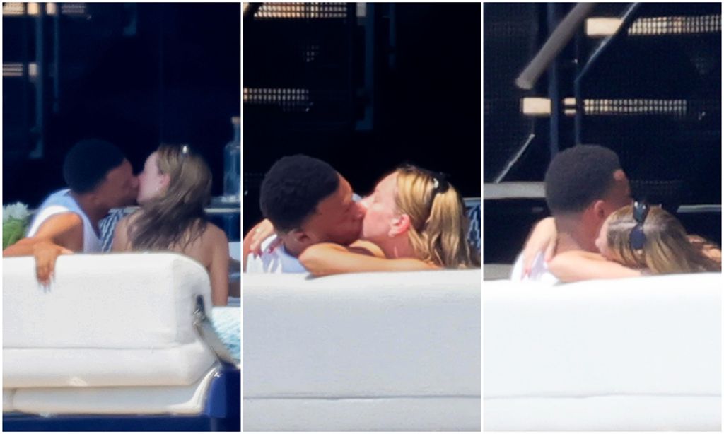 Ester Expósito y Kylian Mbappé se mostraron muy acaramelados, besándose y abrazándose en el yate.