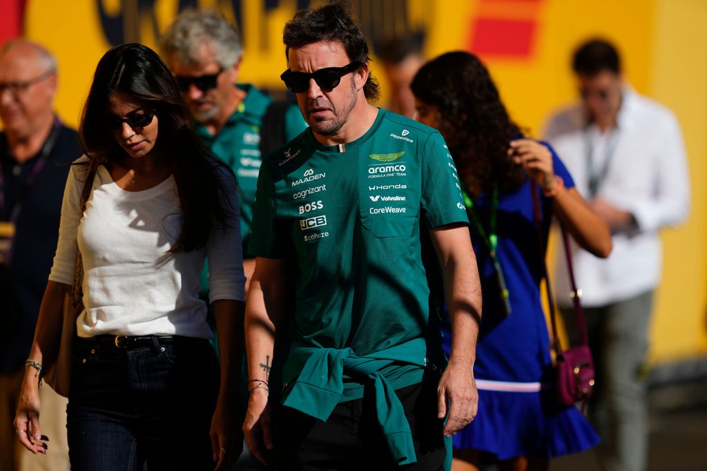 Melissa Jiménez y Fernando Alonso, este sábado en el Madring