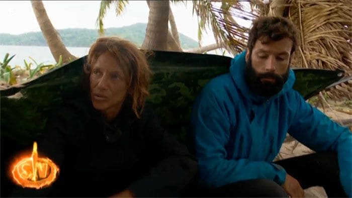 Elena Rodríguez y Jorge Pérez en Supervivientes