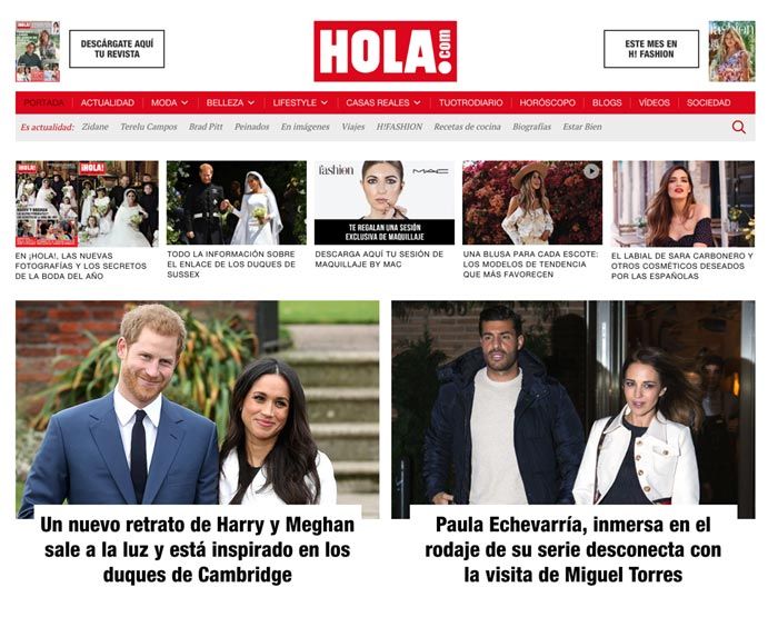 Pantallazo HOLA.com