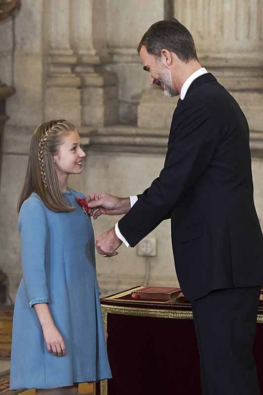 Princesa Leonor, con el Toisón de Oro en el Día de la Hispanidad
