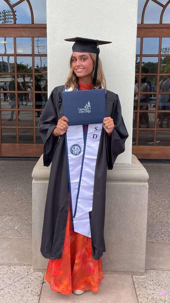 Natalia, primogénita de Ramón García y Patricia Cerezo, se gradúa en la Universidad de San Diego