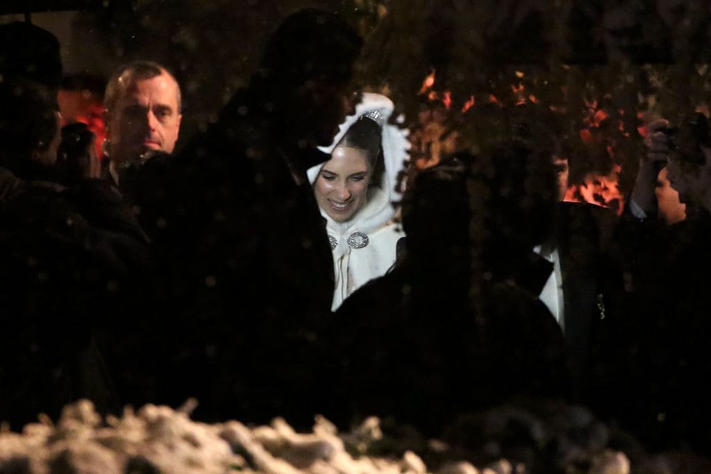 Tatiana Santo Domingo el día de su boda con Andrea Casiraghi
