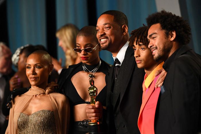 Will Smith con su familia