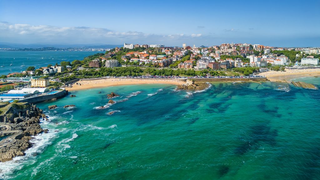 Vista aérea de El Sardinero, Santander