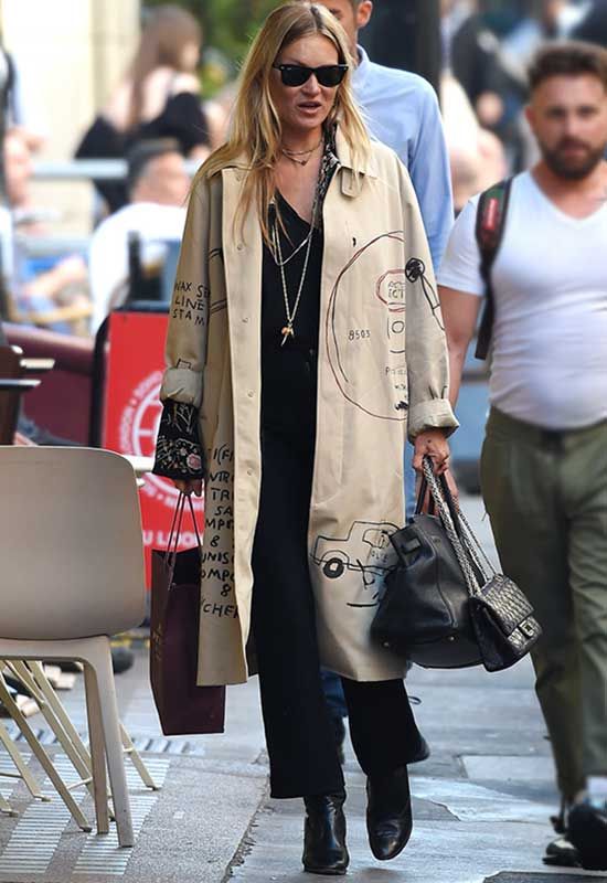 Kate Moss gabardina