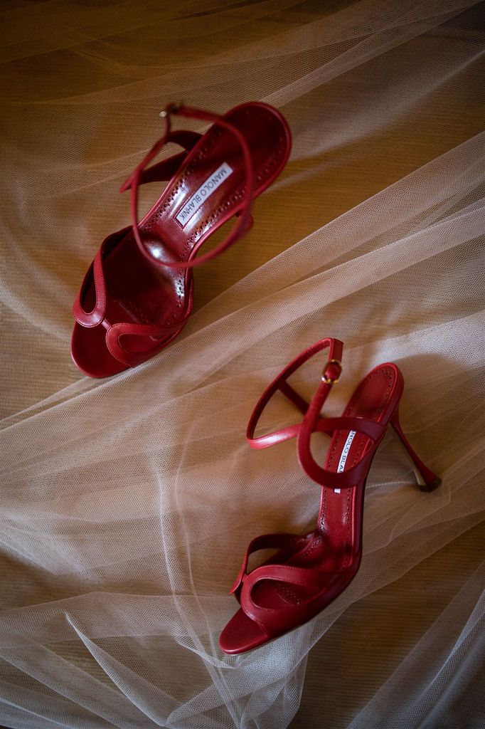 Zapatos de novia rojos