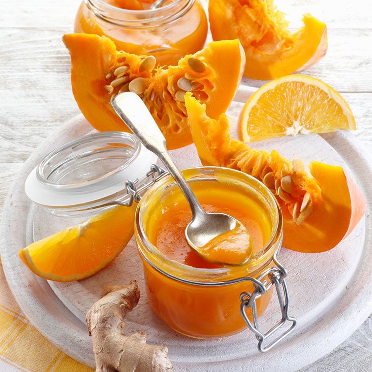 'Chutney' de calabaza, naranja y jengibre