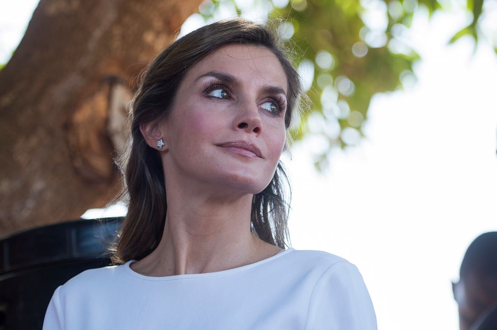 La Reina durante su viaje a Senegal, en 2017