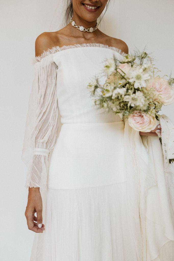 Ramo de novia color pastel