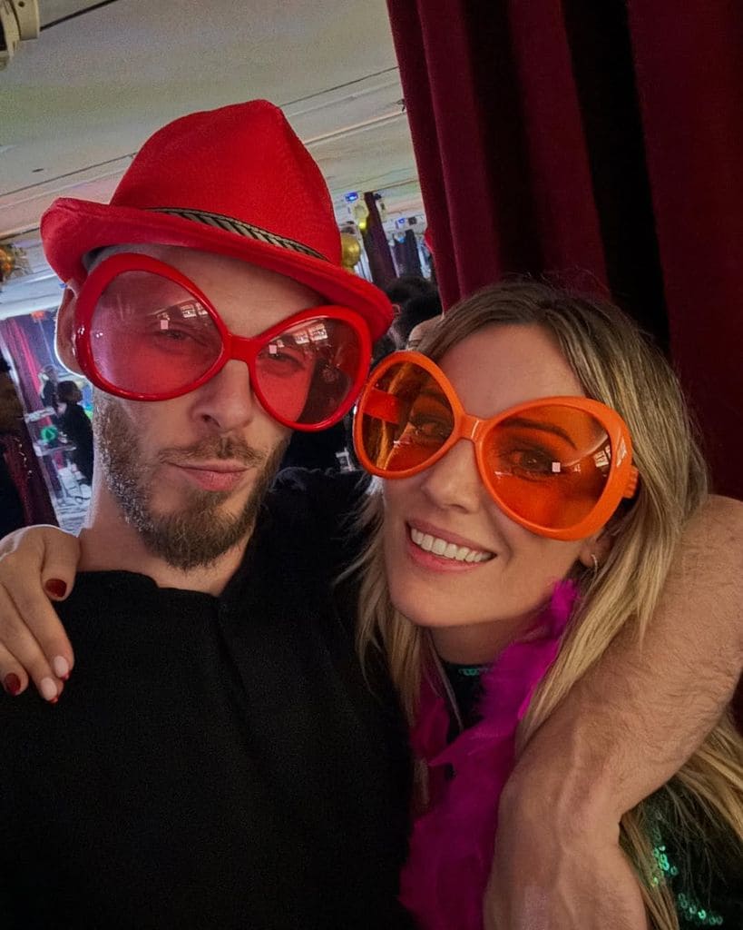 Edurne con su marido, De Gea