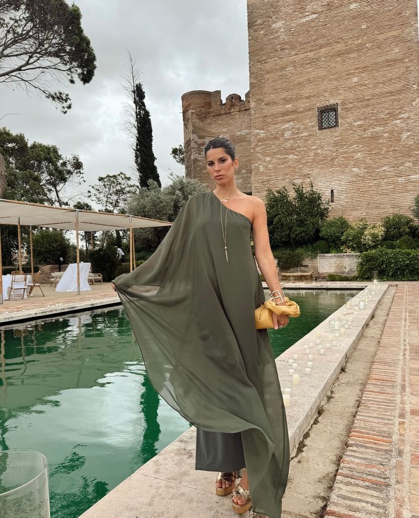 Marta Riumbau en la boda de Ana Moya