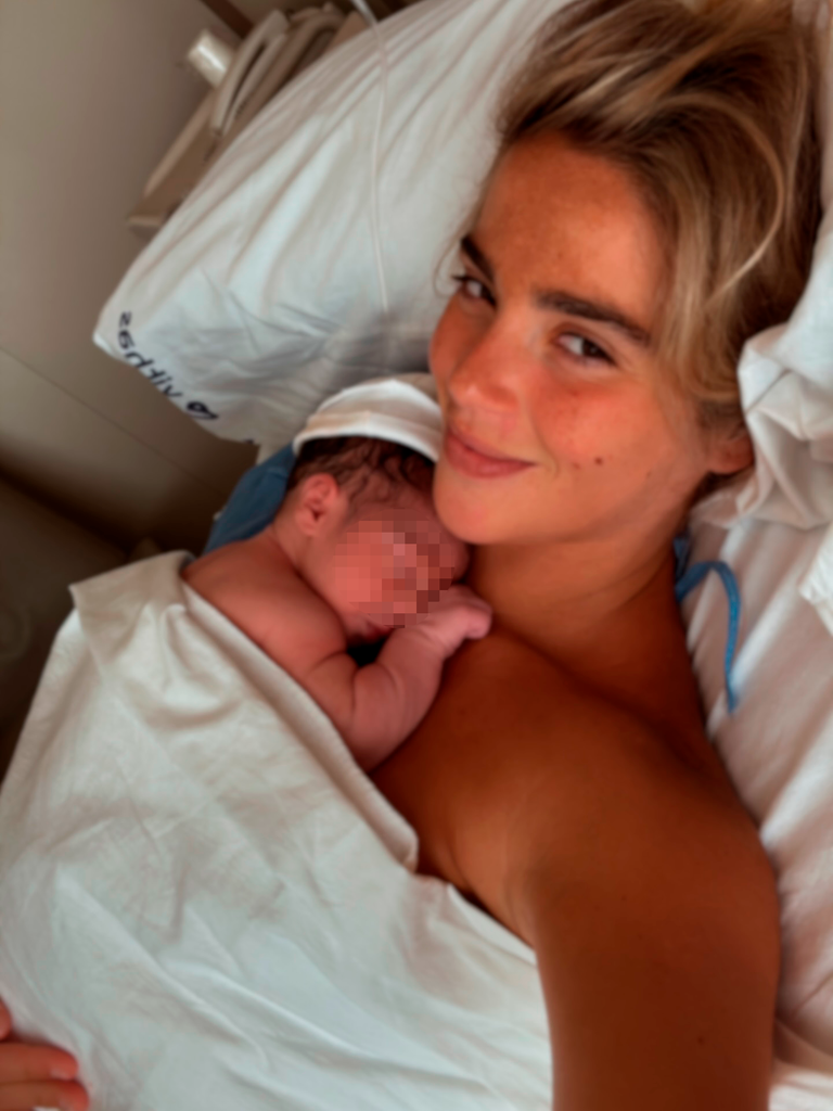 Una preciosa imagen de Paty con su hijo Nicolás