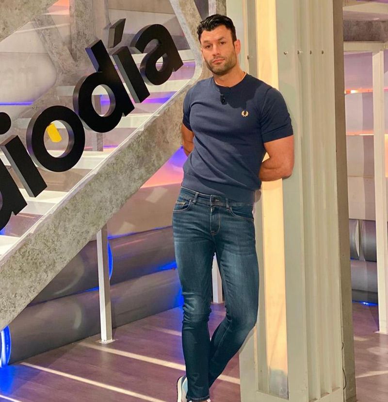 Jorge Pérez en el plató de 'Supervivientes'