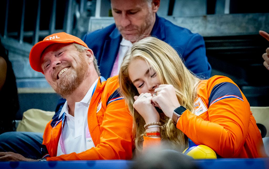 Rey Guillermo y princesa Amalia. Juegos Olímpicos 2024. París