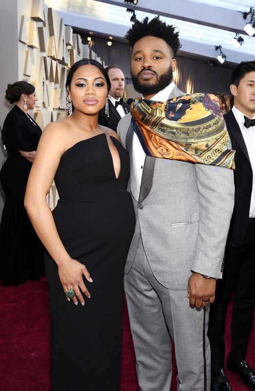 Ryan Coogler, director de Black Panther, junto a su mujer Zinzi Evans
