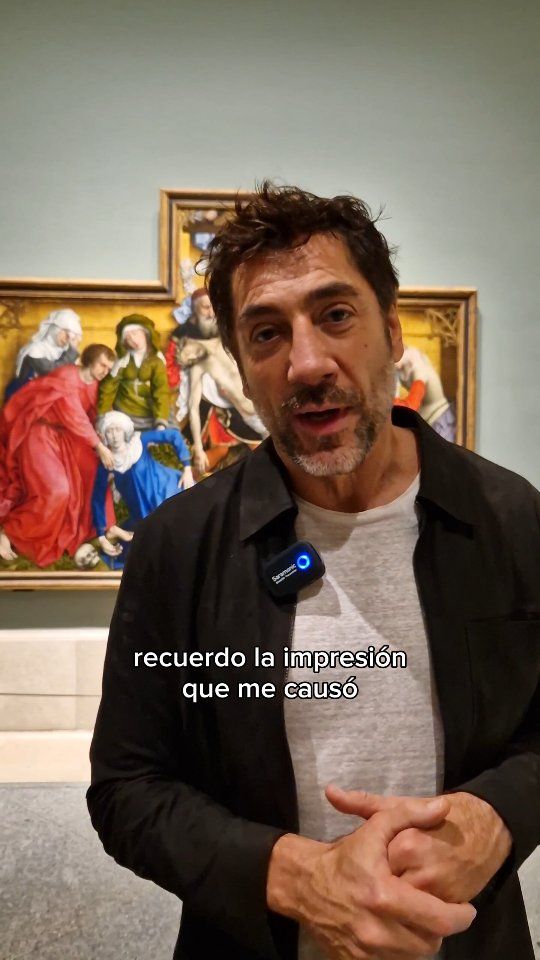 Javier Bardem hablando de sus recuerdos en El Prado