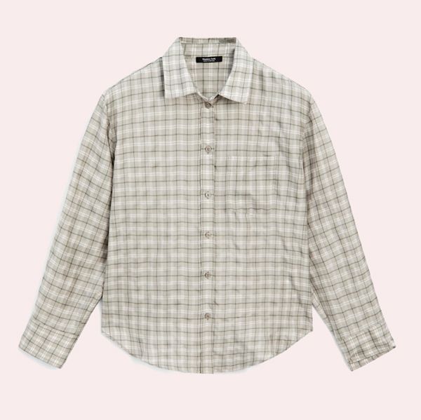 Camisa fluida cuadros 100% cupro