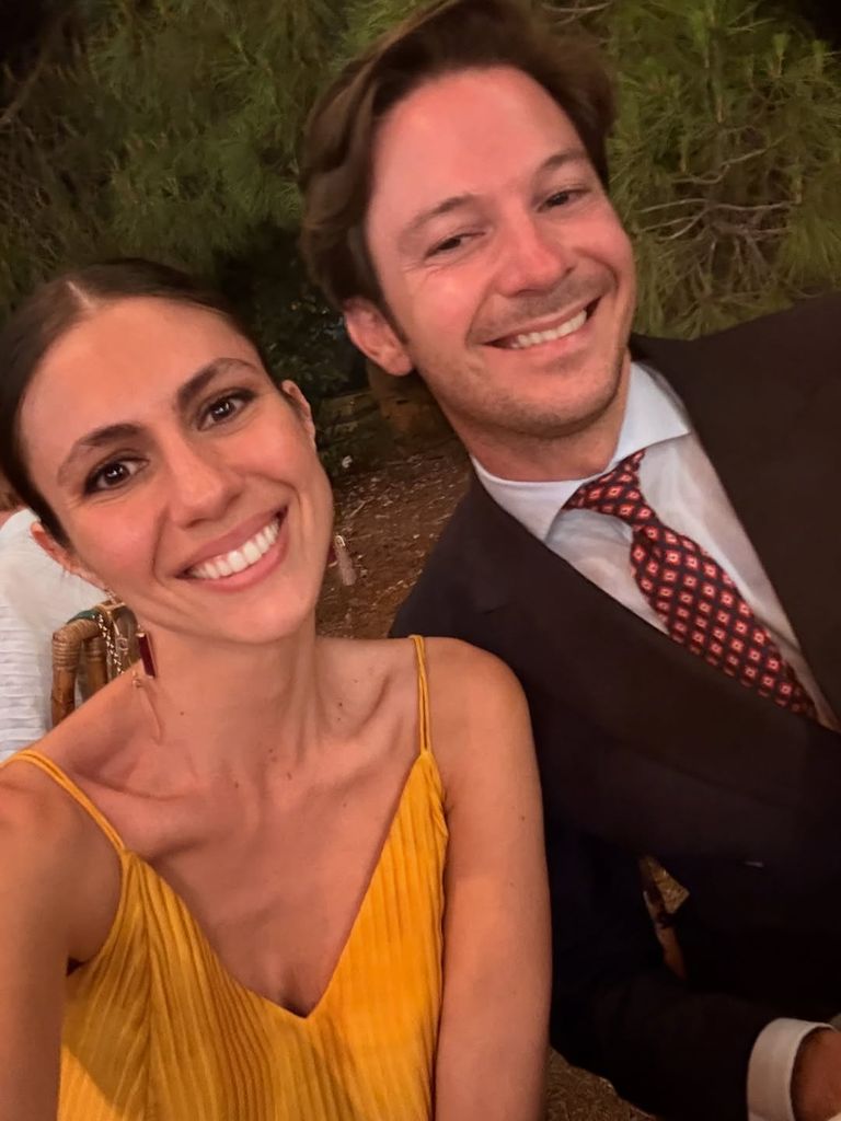 Ana Cristina Portillo con look de invitada.