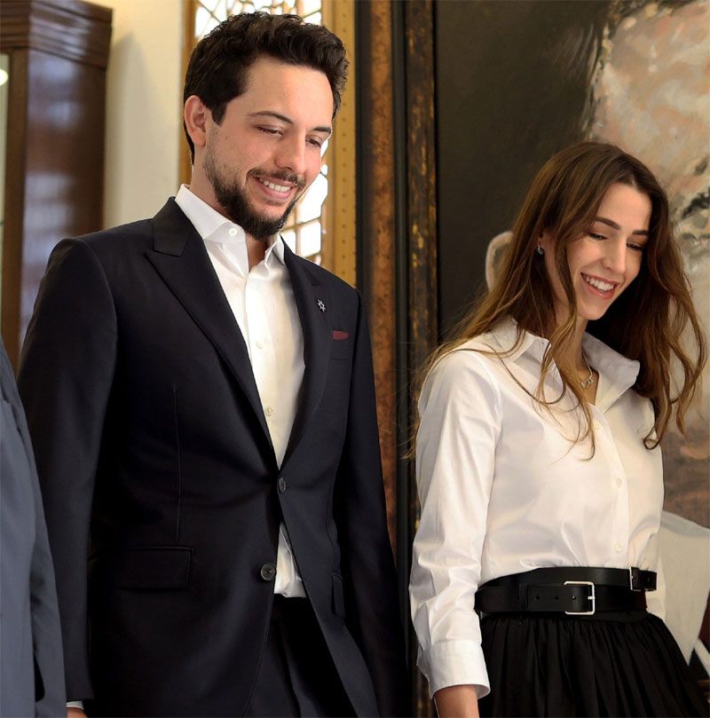 Hussein de Jordania y Rajwa