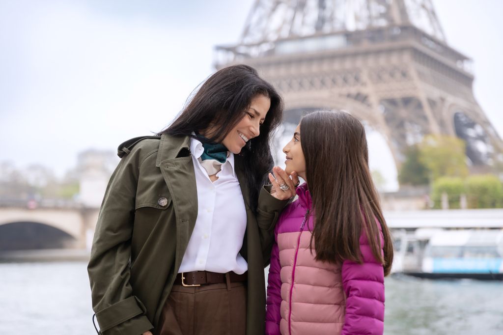 Alessandra Rosaldo con su hija Aitana