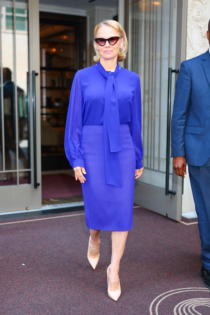 Pamela Anderson en Nueva York. 