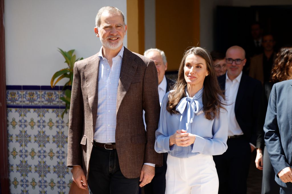 La reina Letizia y el rey Felipe VI visitan la fundación José María de Llanos