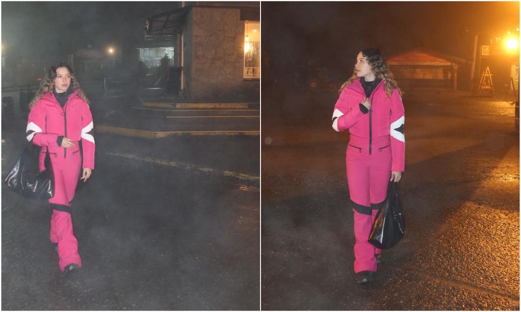 Mía Rubín reveló que ella y su novio no pudieron esquiar como lo tenían previsto.