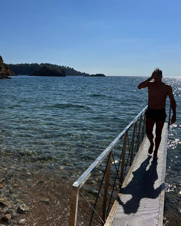 Feliciano López en el mar 