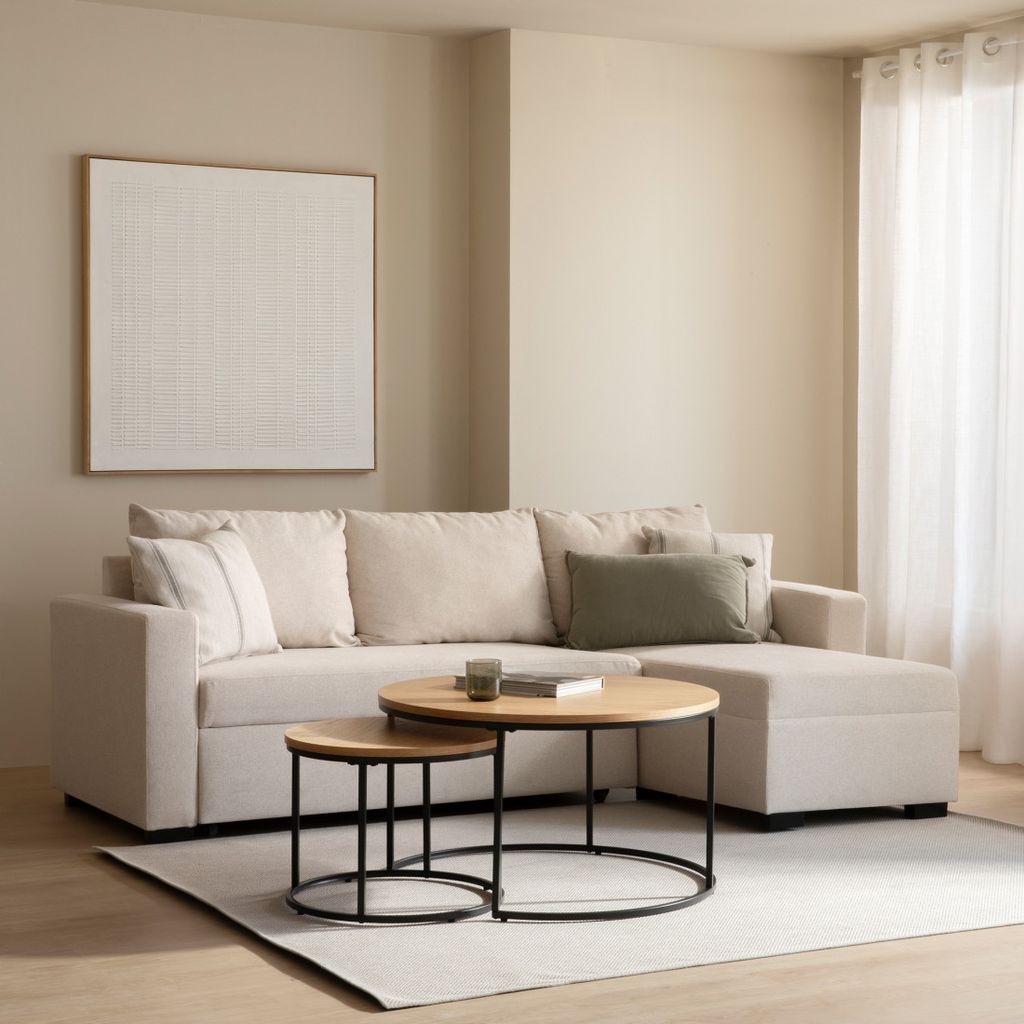 Salón en tonos neutros