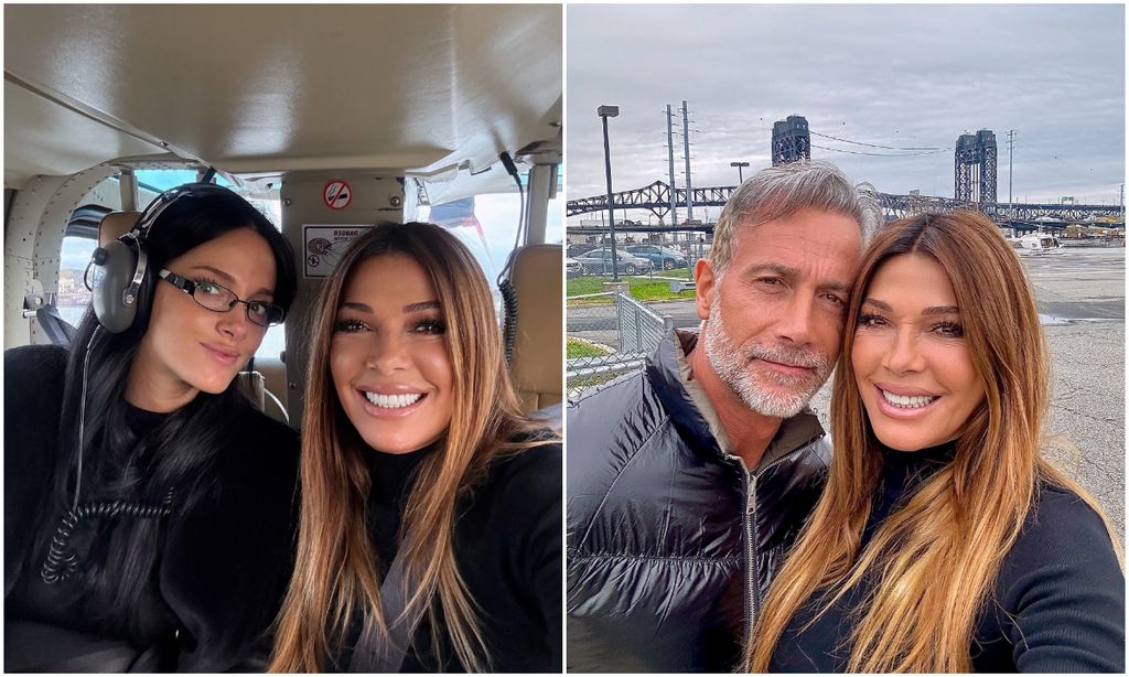 Oriana, Ova y Catherine sobrevolaron Nueva York en helicóptero.