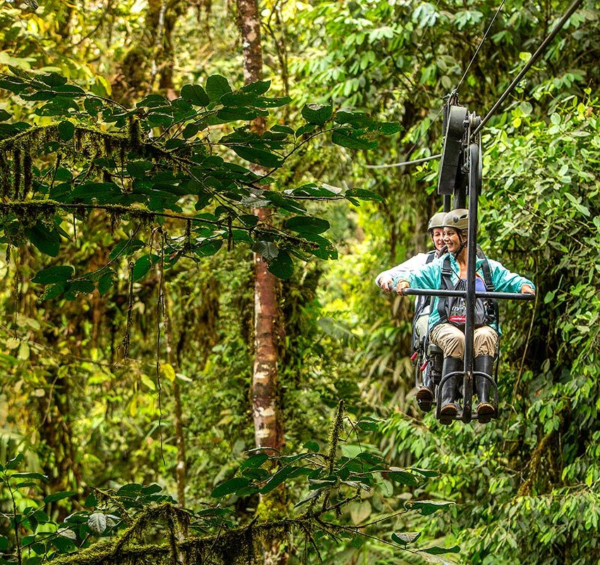 Sky bike de Mashpi Lodge, Ecuador