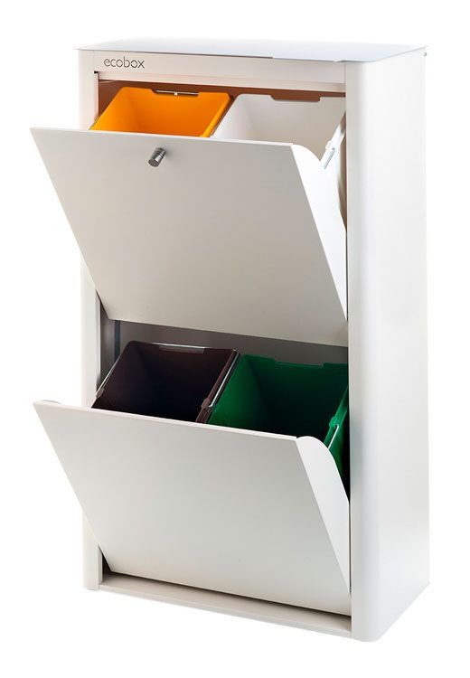 Cubo de basura para reciclar 