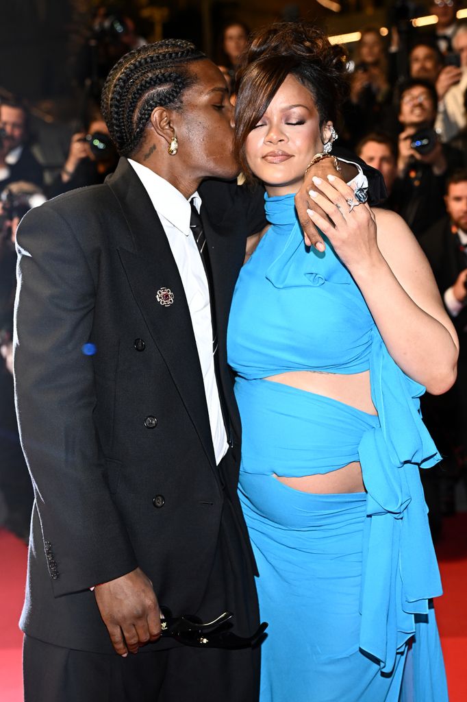 A$AP Rocky y Rihanna en el Festival de Cannes 2025