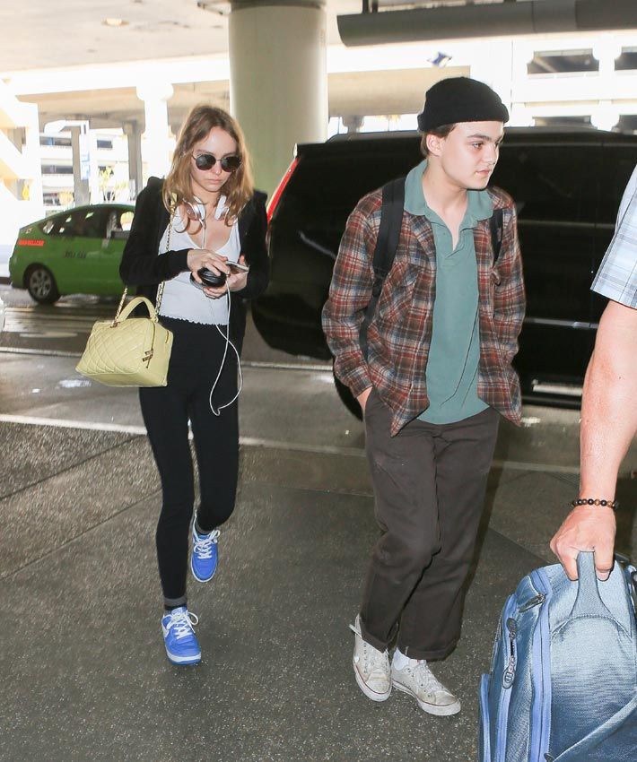 Jack y Lily Rose Depp  hijos de Johnny Depp