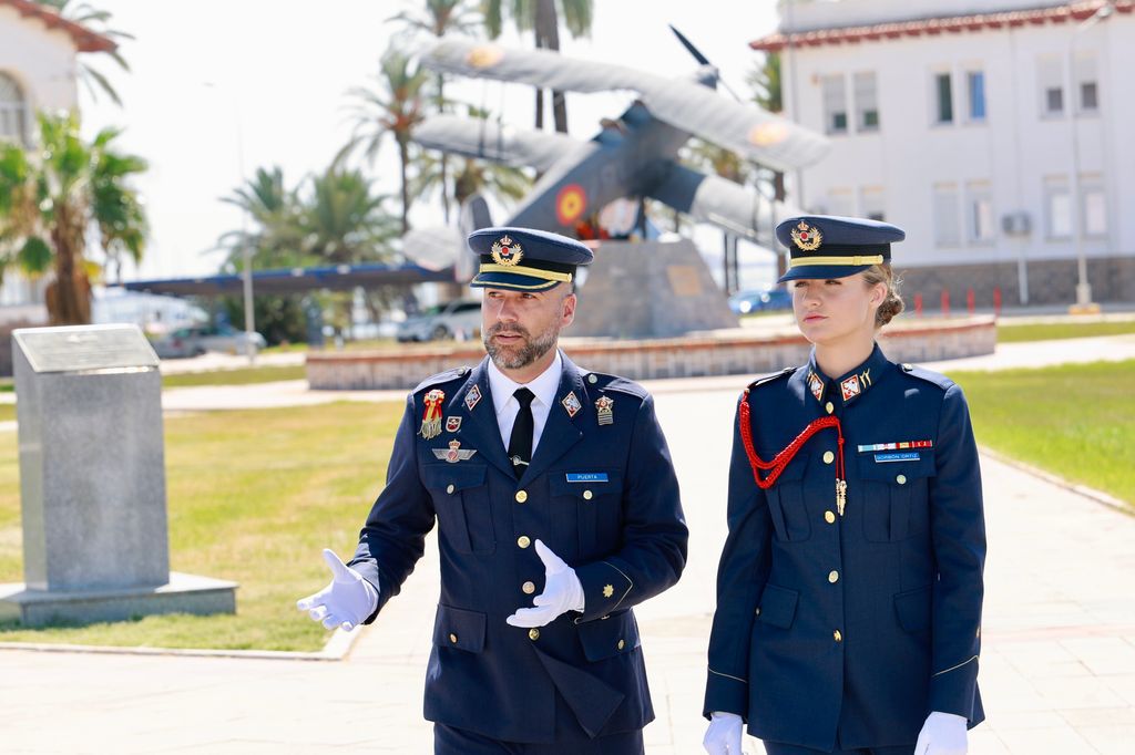 La princesa Leonor en su ingreso en la Academia del Aire de San Javier (Murcia) 