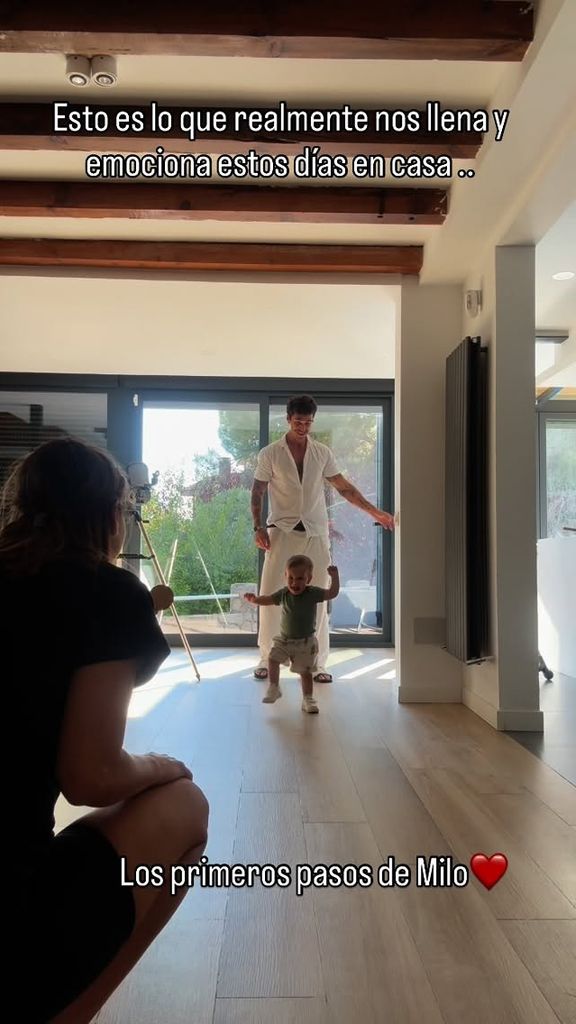 Milo empezó a dar sus primeros pasos a mediados de septiembre