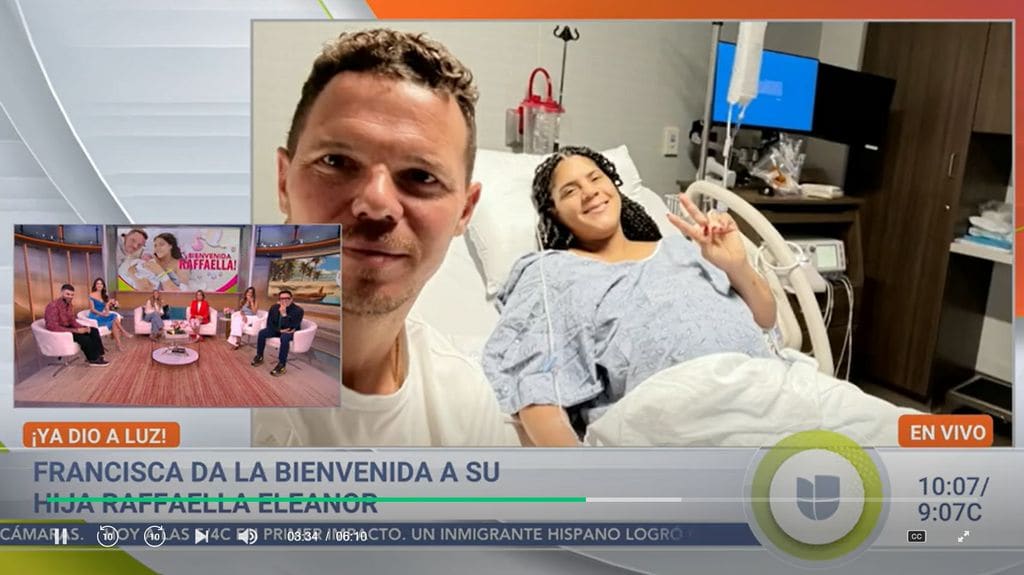 Francisca compartió en 'Despierta América' los detalles del nacimiento de su hija