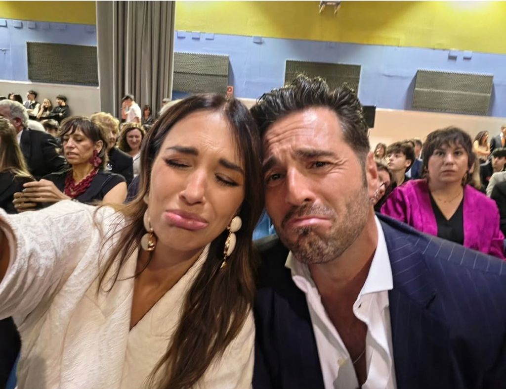 Paula Echevarría y David Bustamante en la graduación de su hija