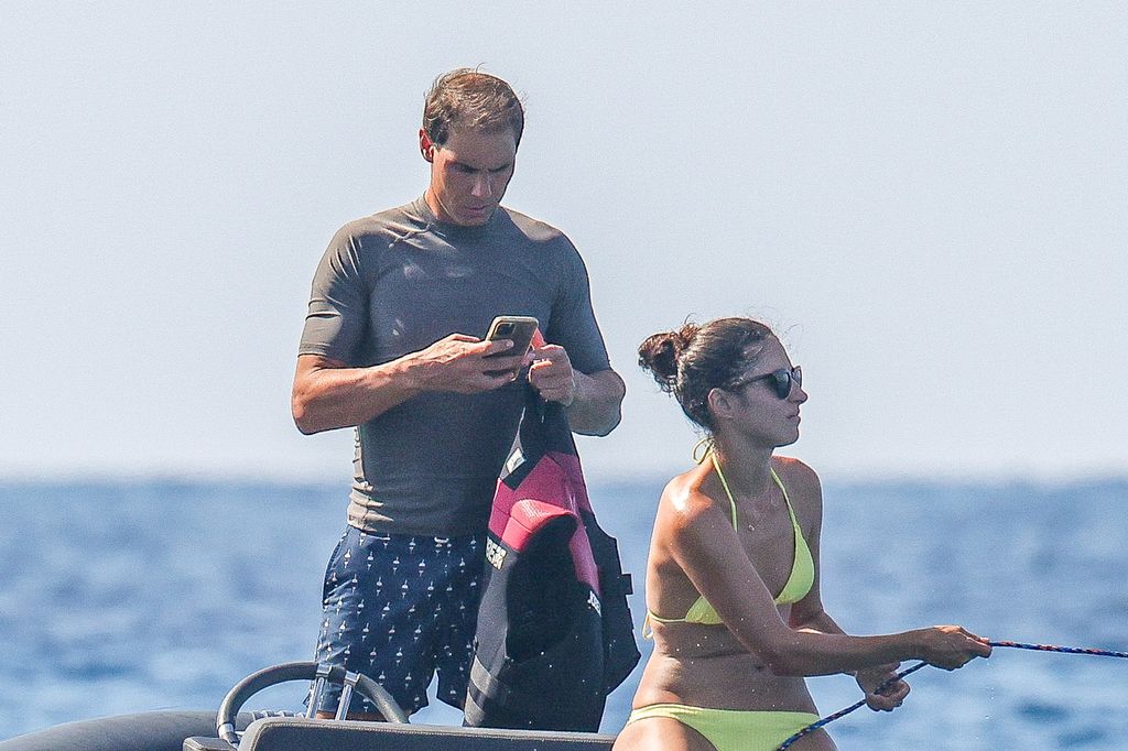 Nadal y su esposa eligieron Ibiza para pasar unos días en familia.