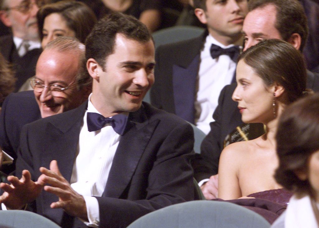 El príncipe Felipe con Aitana Sánchez-Gijón en los Goya del año 2000