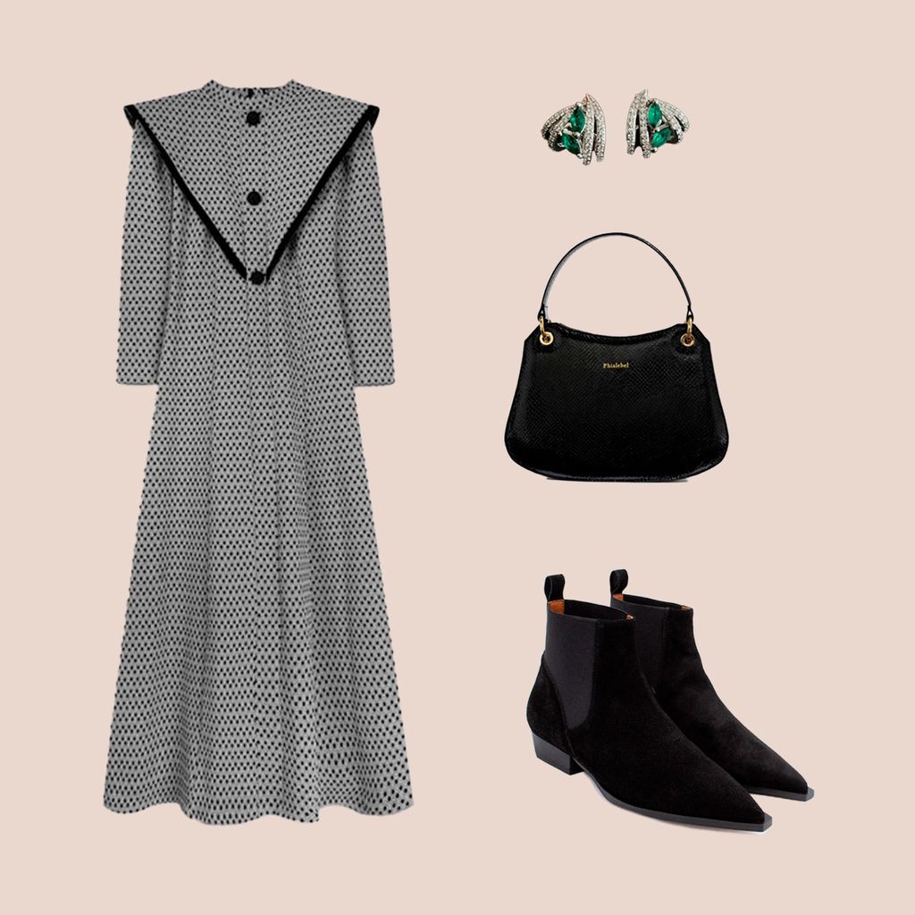 botines negros de lunes a domingo diciembre 2025