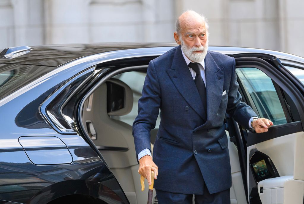 El príncipe Michael de Kent en la vigilia previa al funeral de la duquesa de Kent