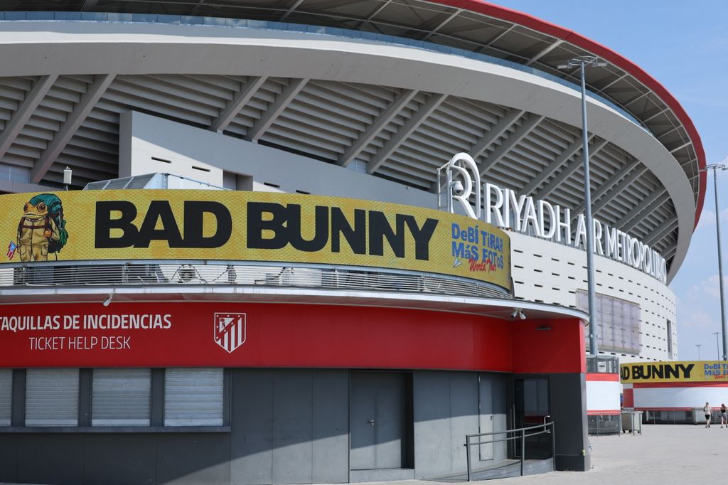 Bad Bunny conquista el estadio del Atlético de Madrid durante su larga estancia de 10 conciertos en la capital