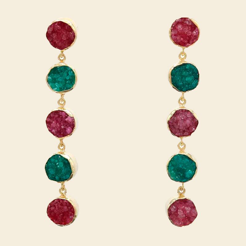 Pendientes invitada boda de colores Acus