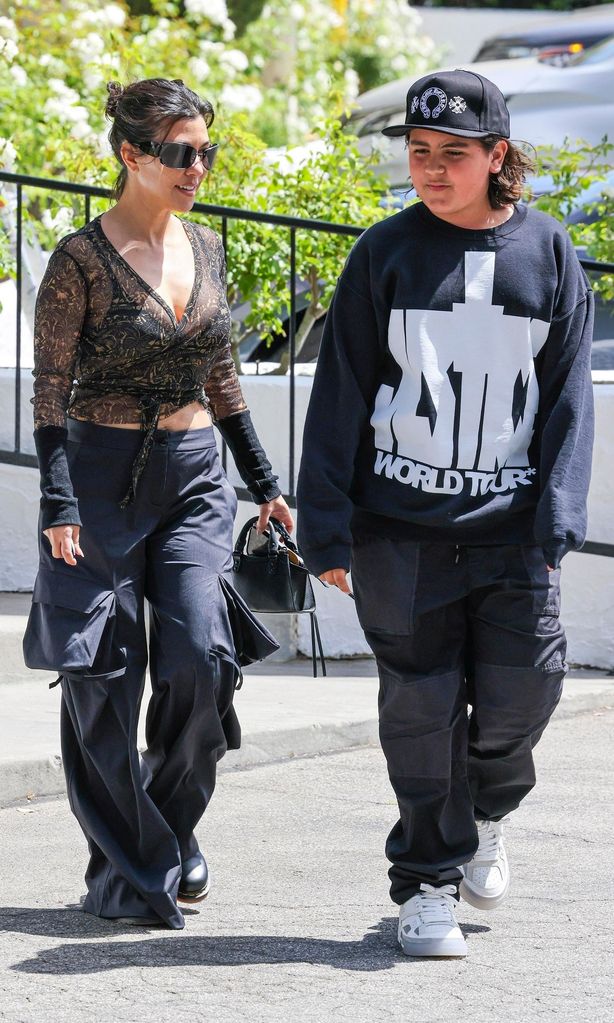 Kourtney Kardashian and Mason Disick