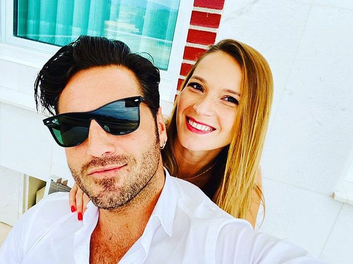 Imagen de David Bustamante junto a Yana Olina 