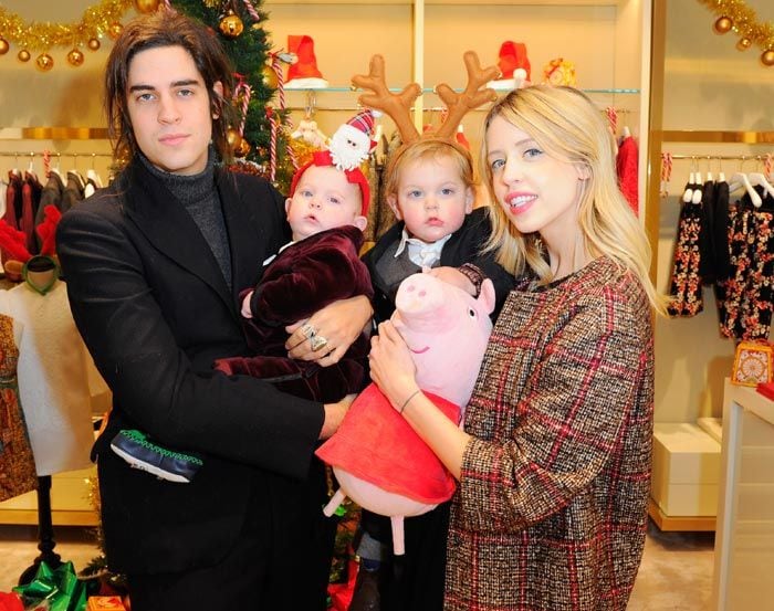 Peaches Geldof junto a su familia cuatro meses antes de su fallecimiento
