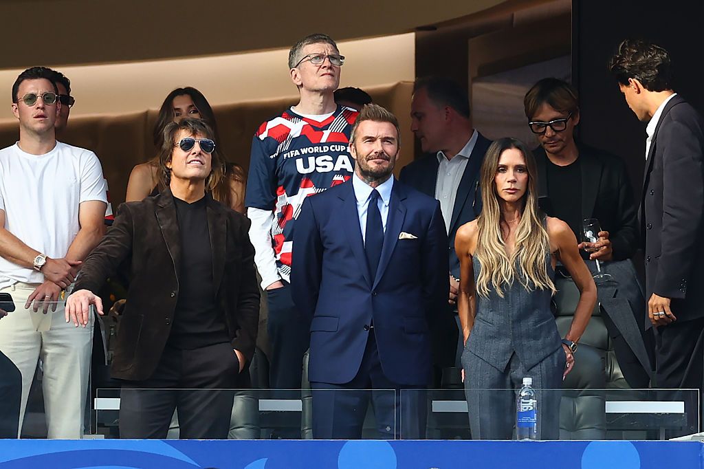 Tom Cruise, David Beckhamen el partido de la fase de grupos entre Estados Unidos y Paraguay del Mundial 2026
