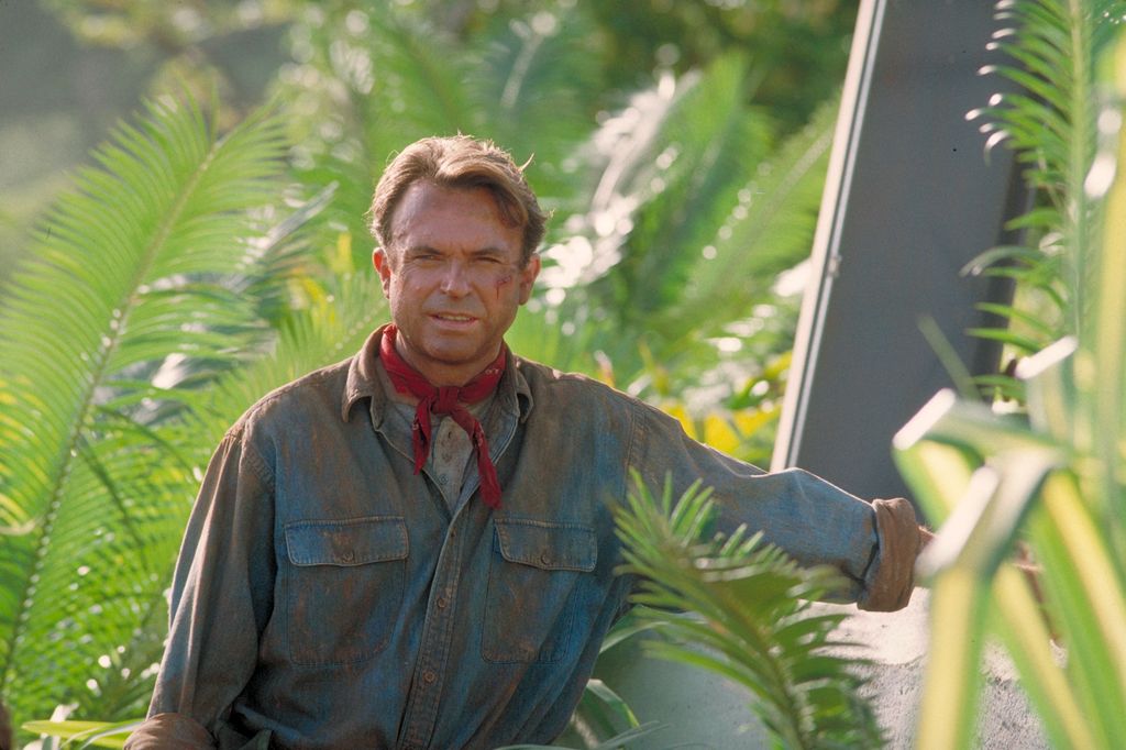 Sam Neill como el doctor Alan Grant en 'Jurassic Park', en 1993.
